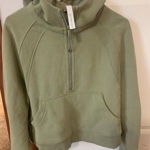 Lululemon Scuba 1/2 Zip Rosemary Green